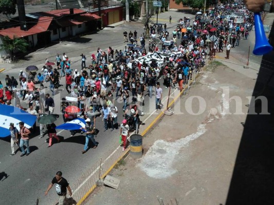 La mega marcha del MEU el domingo 10 de julio en #TGU