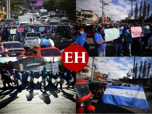 Por elevados costos y promesas incumplidas protestas mototaxistas en la capital (FOTOS)