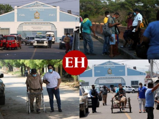 La travesía de hondureños que planean ir a vacunarse a El Salvador (FOTOS)  