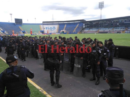 Mil elementos de seguridad para el Motagua-Olimpia