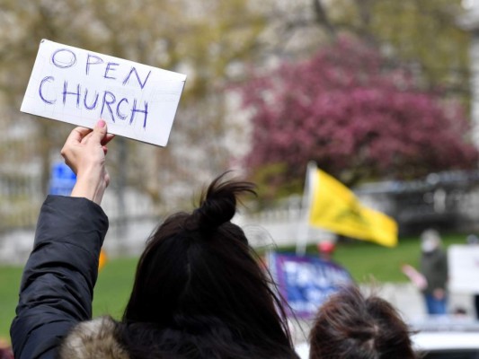 FOTOS: Protesta para 'reabrir' la economía y contra el confinamiento en Pensilvania