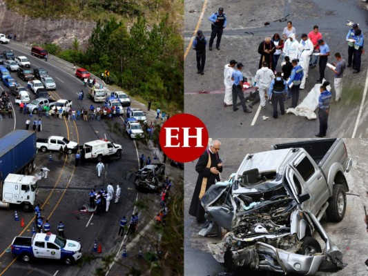 FOTOS: Entre hierros retorcidos y escombros quedaron cuerpos tras accidente en Zambrano