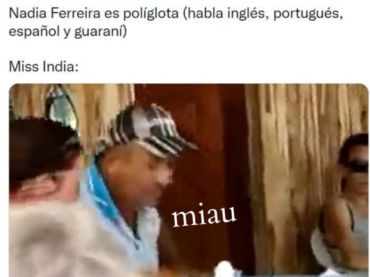 Memes que dejó el 'miau' de Harnaaz Sandhu en ceremonia de Miss Universo
