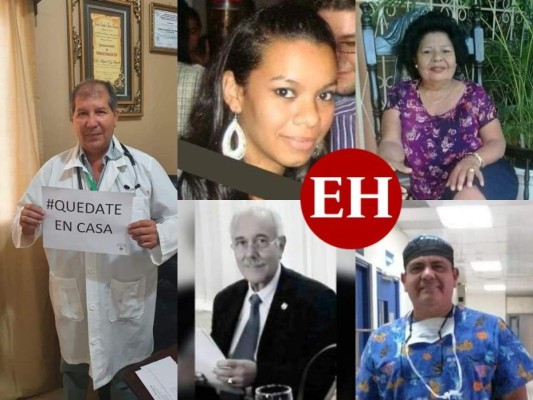 Rostros del personal de salud que murió por covid-19 en enero de 2021