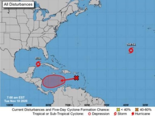 Sigue monitoreo permanente de onda tropical al este del mar Caribe