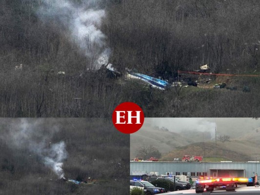 Las trágicas fotos del accidente en el que murió Kobe Bryant y su hija