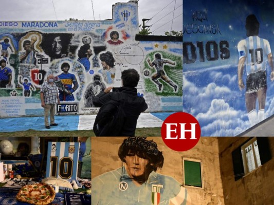 Entre homenajes y escándalo por violación, se cumple un año de la muerte de Maradona (FOTOS)