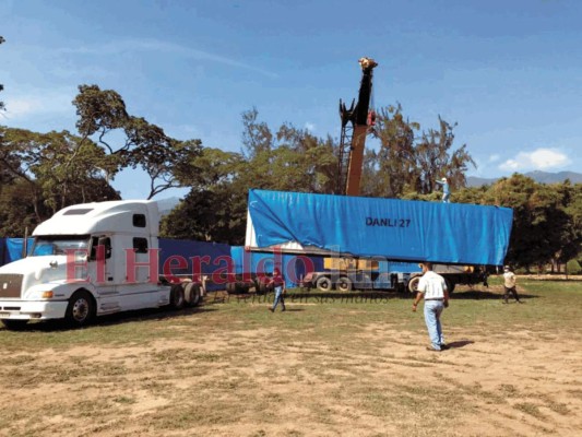 Sigue proceso de instalación de cinco hospitales móviles en Honduras