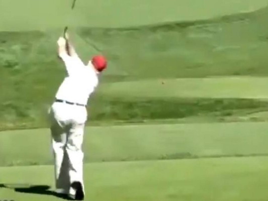 VIDEO: 'No fue el viento, amigos': hijo de Trump se burla de la caída de Biden