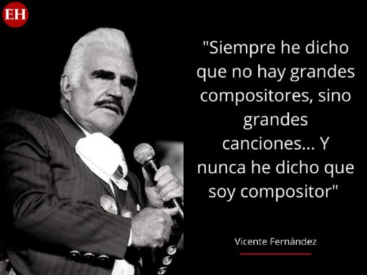12 frases memorables de Vicente Fernández