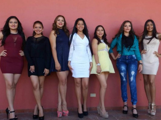 Candidatas a la reina de la feria de Comayagua