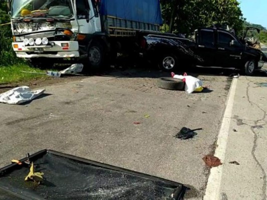 Un muerto y dos heridos deja brutal accidente en Choloma&nbsp;&nbsp;