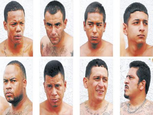 Por cinco delitos juez manda a prisión a 14 pandilleros de la '18'