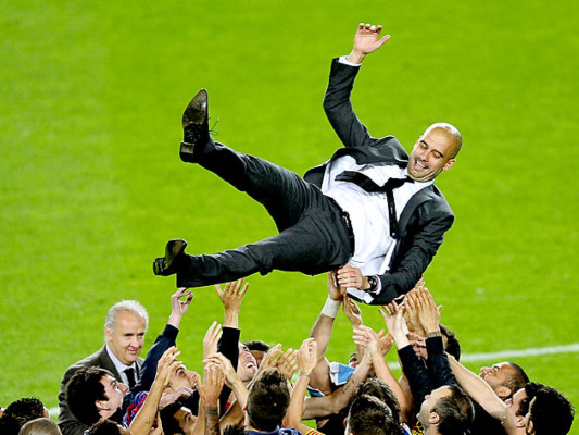 Lágrimas, sonrisas y goles en emotiva despedida de Guardiola