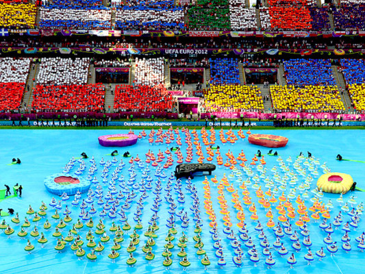 Las mejores imágenes de la inauguración de la Eurocopa 2012