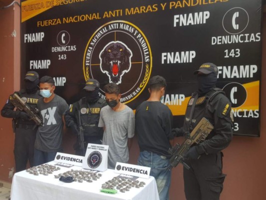 Caen tres presuntos distribuidores de droga de la MS-13 en Choluteca