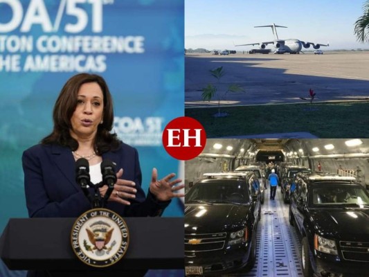 Vehículos blindados, equipo tecnológico y enseres: garantizan seguridad a Kamala Harris en Honduras (FOTOS)&nbsp;&nbsp;