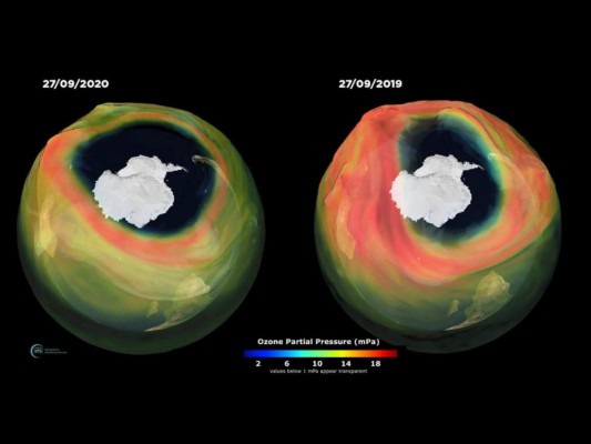 Hoyo en capa de ozono sobre Antártida, el más grande en años&nbsp;