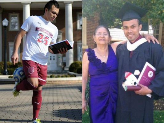 Hondureño destaca por sus estudios y fútbol en universidad en Virginia