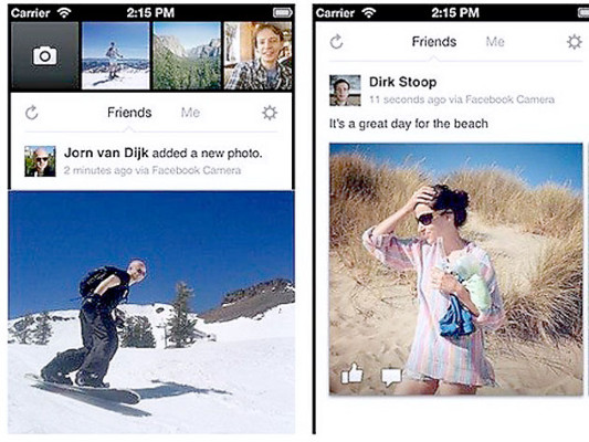 'Facebook camera', lo más nuevo en aplicaciones
