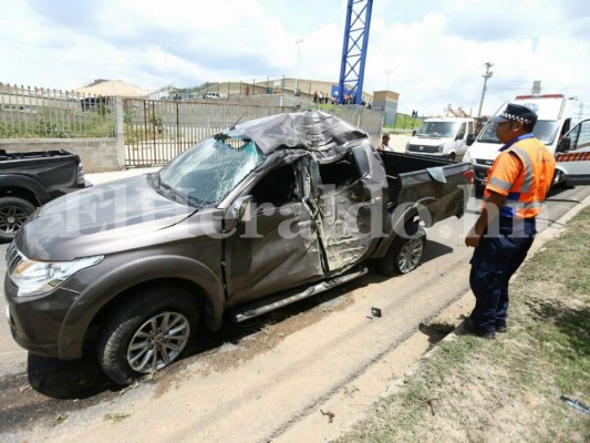 Una persona herida deja accidente vehicular en el anillo periférico de Tegucigalpa