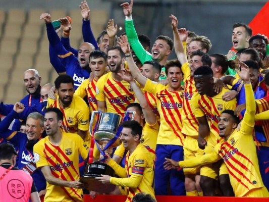 Barcelona se consagra campeón de la Copa del Rey tras golear 4-0 al Athletic