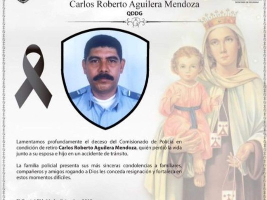 Policía Nacional lamenta muerte de comisionado en fatal accidente en Zambrano