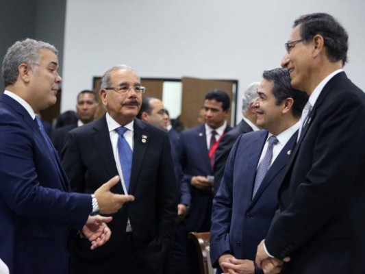 Las imágenes que dejó la visita del presidente Juan Orlando Hernández a Panamá