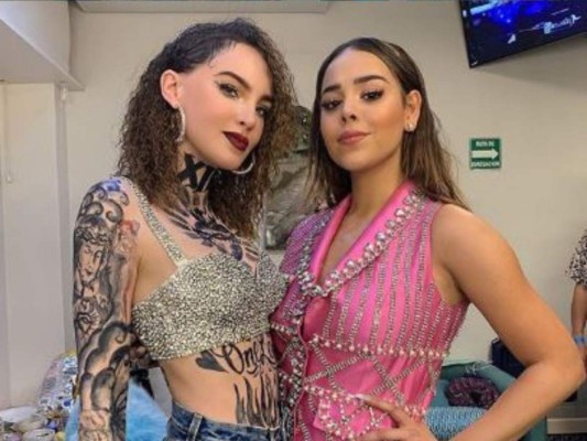 Belinda y Danna Paola en las instalaciones del Auditorio Nacional de México.