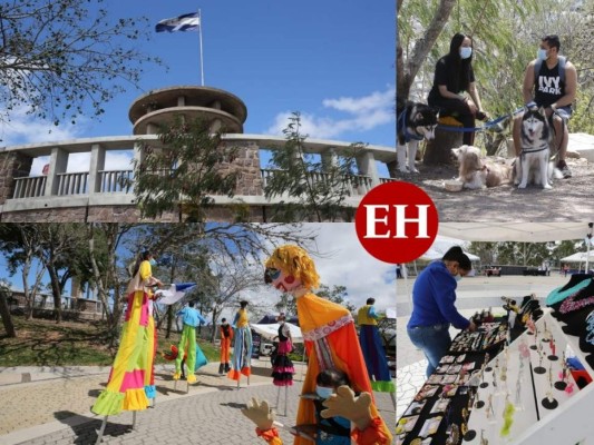 Música, emprendimientos y juegos, capitalinos se relajan al aire libre en el cerro Juana Laínez&nbsp;&nbsp;