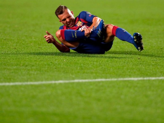 Los desencajados rostros de los jugadores del Barça tras el humillante 8-2 ante el Bayern