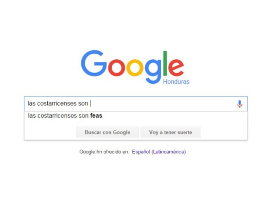 Esto es lo que Google 'sugiere' de los centroamericanos cuando hacés una búsqueda