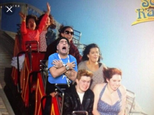 Diego Maradona es víctima de memes por su celebración en el triunfo de Argentina