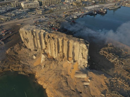 Imágenes aéreas muestran la destrucción tras explosión en Beirut