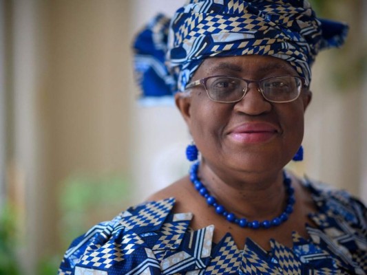 El nombramiento de Ngozi Okonjo-Iweala se realizó de forma telemática debido a la pandemia por el coronavirus. FOTO: AFP