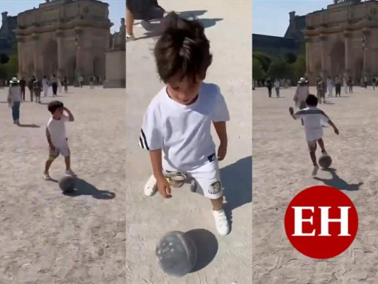 Mateo, hijo de Leonel Messi, sorprende con sus dotes futbolísticos en Francia