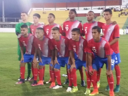 Selección de Honduras sub 20 venció a Costa Rica en partido amistoso jugado en Comayagua