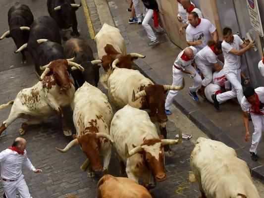Tres personas son corneadas durante sanfermines en España&nbsp;