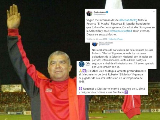 Personalidades y clubes lamentan muerte de 'El Macho' Figueroa