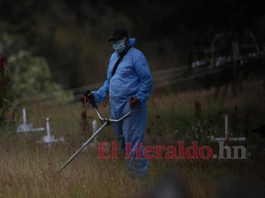 Drama de familias hondureñas en cementerio donde yace mayoría de víctimas de covid-19 (FOTOS)