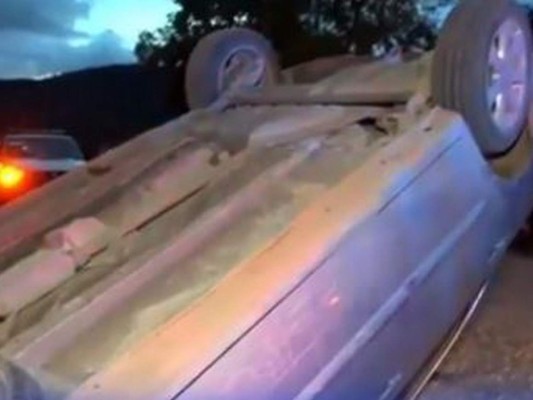 Menor le roba el carro a su tía y se accidenta en aldea El Lolo