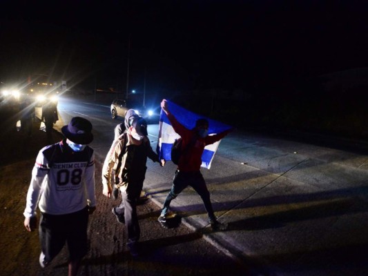 La primera caravana de migrantes de 2021 en imágenes