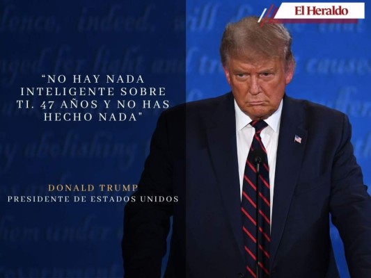 Las polémicas frases de Trump en el debate cara a cara con Biden