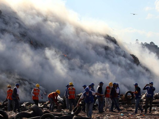 Contaminación en la capital por un incendio en el botadero municipal