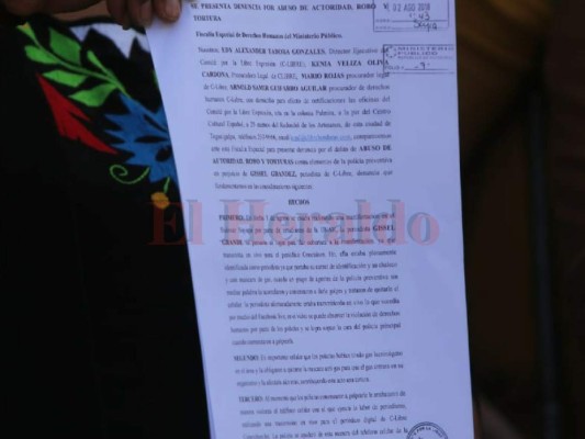 Interponen denuncia por agresiones de policías en manifestaciones en Honduras