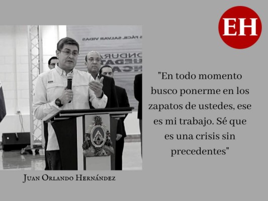 Las frases de JOH para garantizar entrega de sacos solidarios