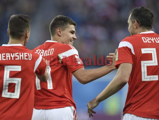 Rusia primer clasificado a octavos de final tras vencer 3-1 a Egipto