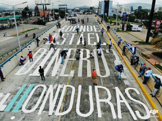 FOTOS: Se expande por toda Honduras la pregunta '¿Dónde está el dinero?'