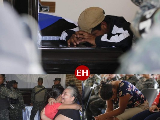 FOTOS: Entre lágrimas y dolor, despiden a policías caídos en fuga de 'El Porky'