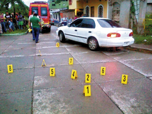 Acribillan a joven que viajaba en un turismo en Juticalpa
